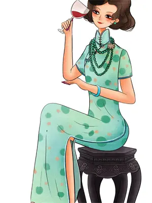 霓虹街头美女